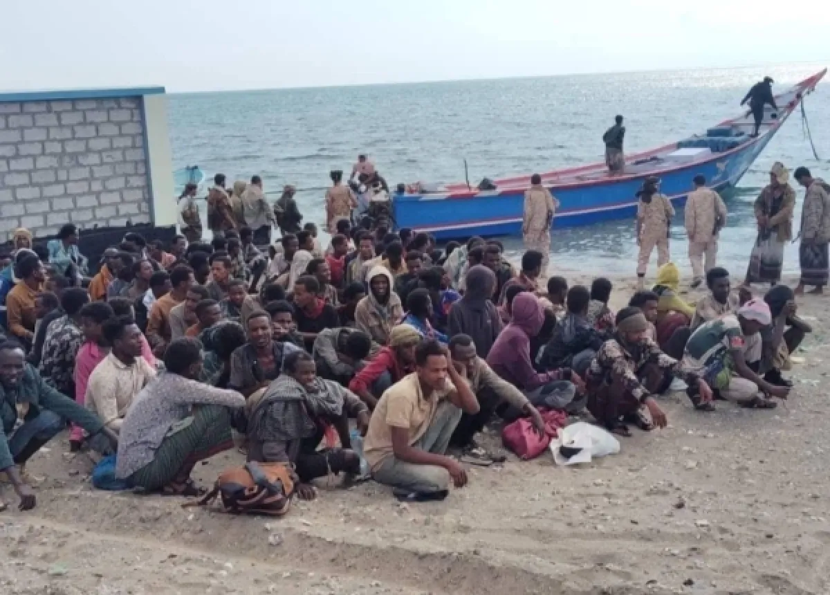 شبوة: ضبط 180 مهاجراً غير شرعي قبالة سواحل رضوم