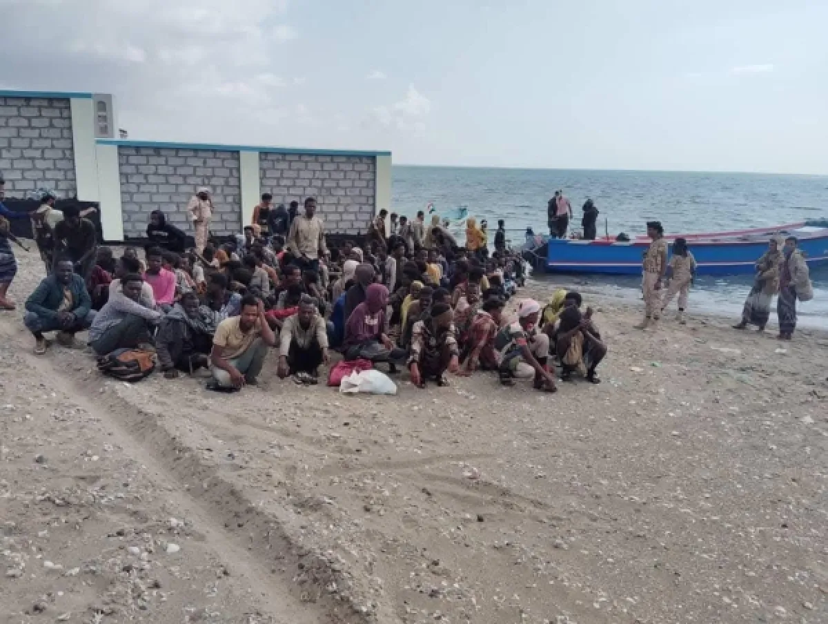 وصول نحو 1500 مهاجر غير شرعي من القرن الإفريقي إلى اليمن منذ فبراير