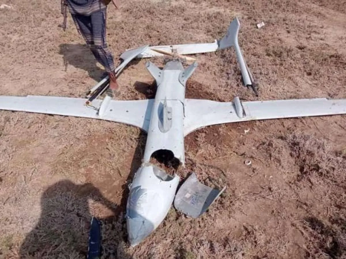 قوات المجلس الرئاسي تسقط طائرة مسيرة لقوات صنعاء غرب تعز