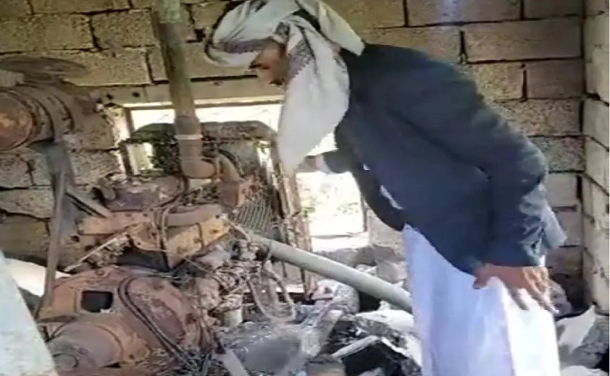 مجهولون يحرقون مضخة مياه في المشنة بإب