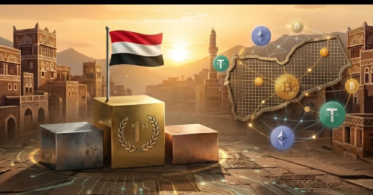 اليمن يتصدر العرب باستخدام للعملات المشفرة ويحـقق المركز 16 عالمياً