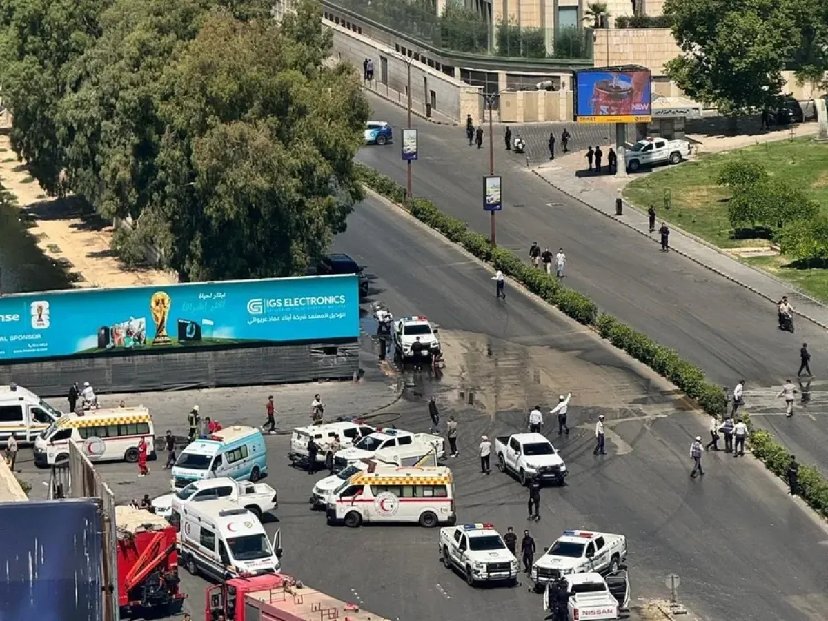 انفجاران قرب مقر إقامة الرئيس ماكرون في دمشق