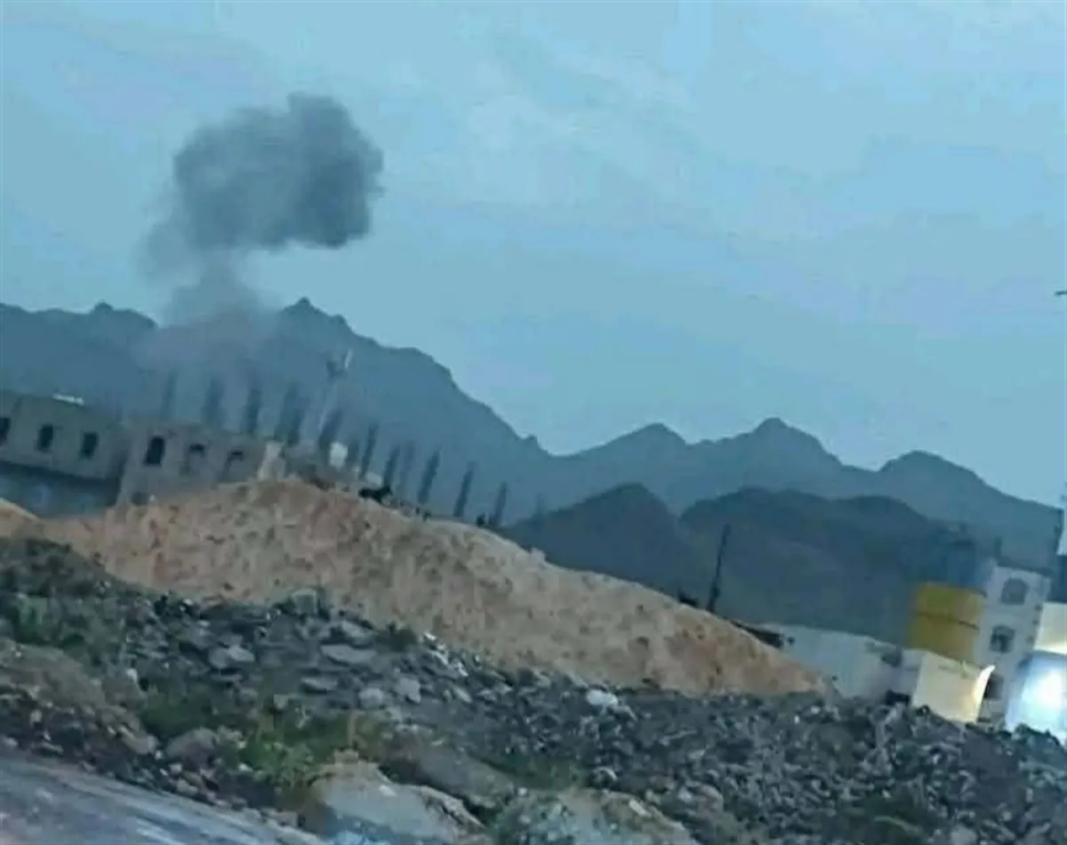 غارتان جويتان تستهدفان مواقع لأنصار الله في دمت شمال الضالع