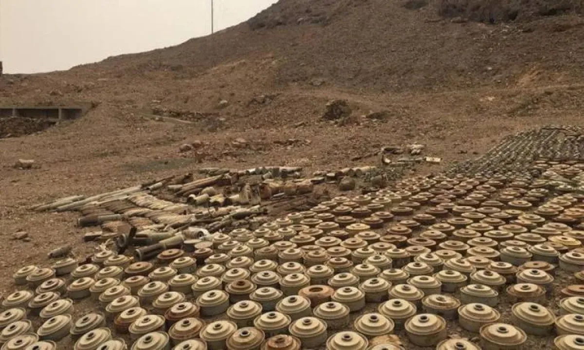 «مسام» يعلن نزع 7,444 لغماً وذخيرة وعبوة ناسفة خلال أسبوعين في اليمن