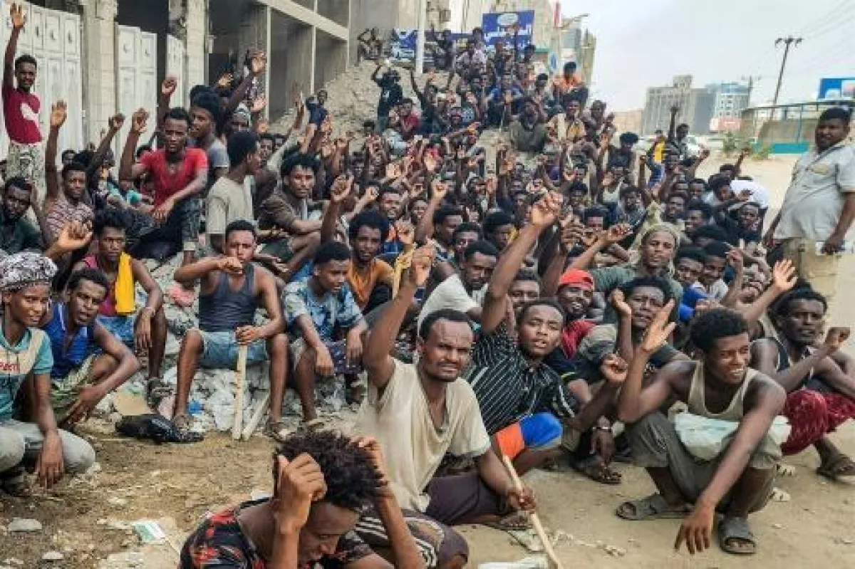 1,628 مهاجرًا إثيوبيًا يغادرون اليمن إلى جيبوتي الشهر الماضي