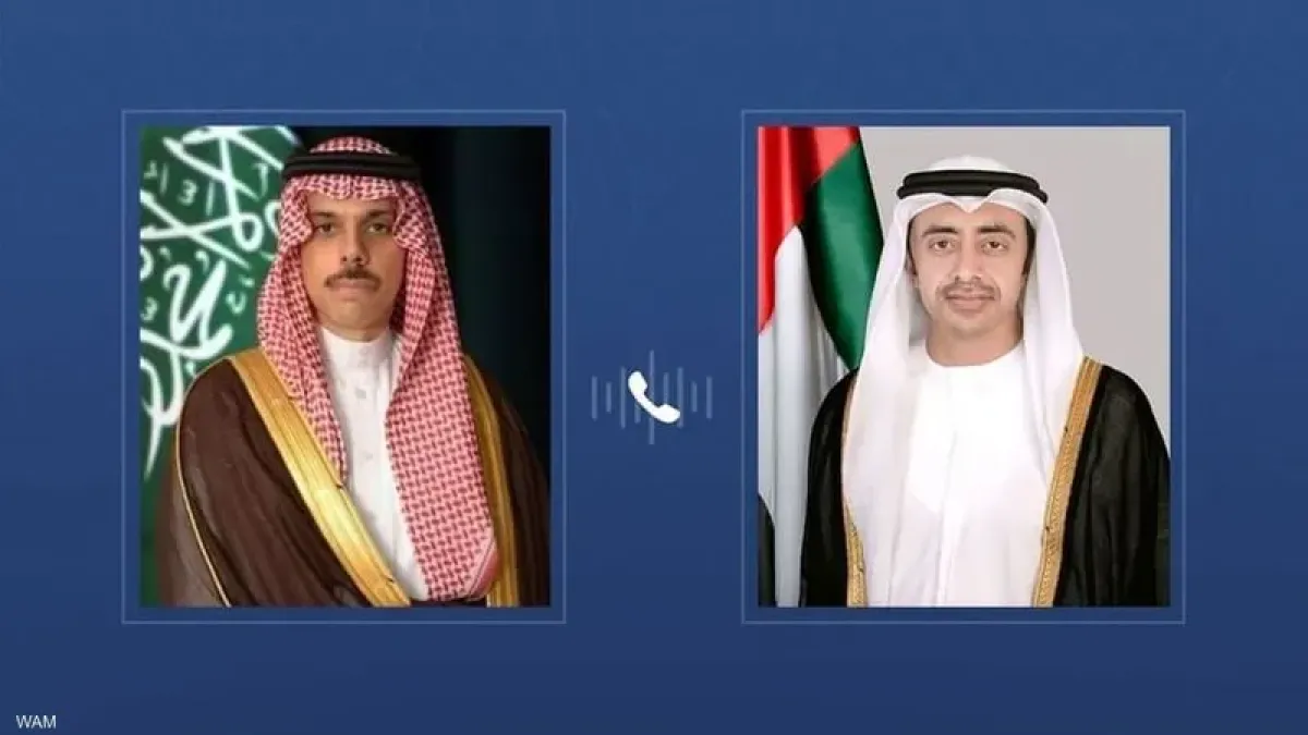 عبد الله بن زايد وفيصل بن فرحان يناقشان مستجدات المنطقة